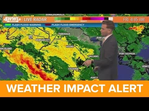 New Orleans Weather: Rounds of heavy rain last into Saturday morning