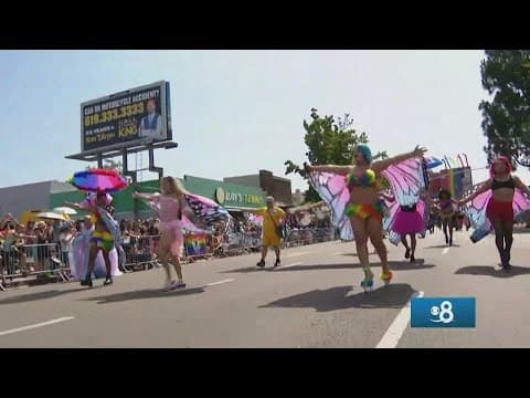 San Diego Pride Parade 2022 | Latinx Coalition & Baltazar Hernandez Aztec Dancers