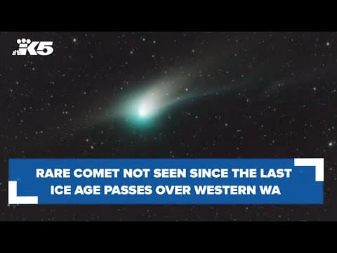 Rare green comet passes over western Washington