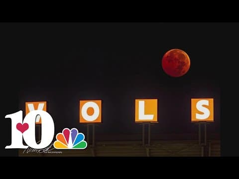 Photos from the partial lunar eclipse Tuesday morning