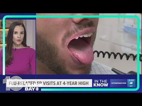 Flu-related ER visits at 4-year high in Florida