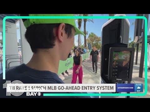 Tampa Bay Rays launch new MLB facial recognition entry system