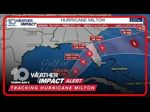TRACKING HURRICANE MILTON | 10 Tampa Bay gives live updates on latest track