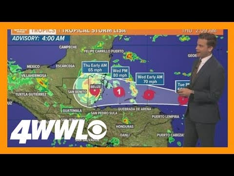 Tuesday morning tropical update: Lisa could become Hurricane