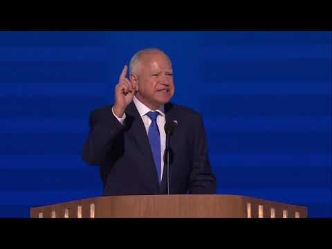 Tim Walz accepts Democratic nomination for VP while introducing himself to the nation | DNC 2024