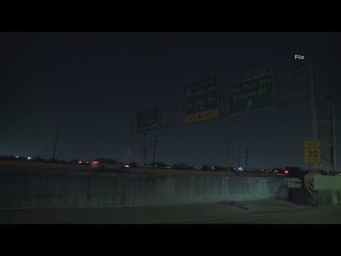 Interstate lights being repaired in New Orleans