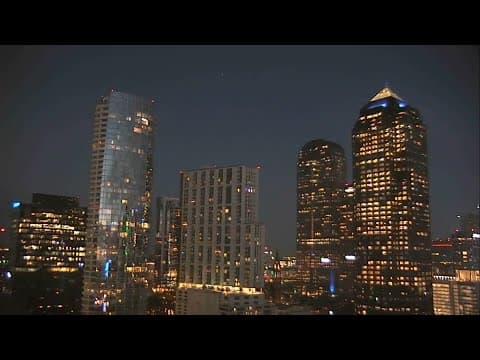 TIMELAPSE: Watch the sunset in Dallas (December 2024)