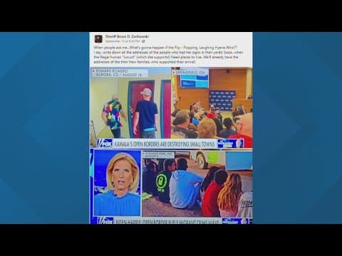 Portage County sheriff: 'Write down the addresses' of Kamala Harris supporters who display yard sign