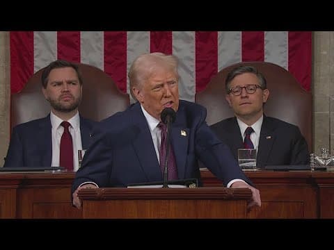 Trump touts accomplishments of presidency so far in speech to Congress