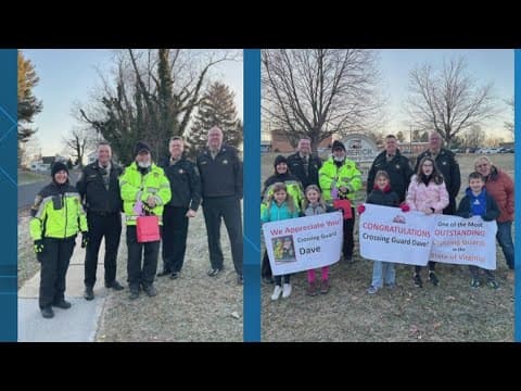 Loudon Co. crossing guards being showed appreciation
