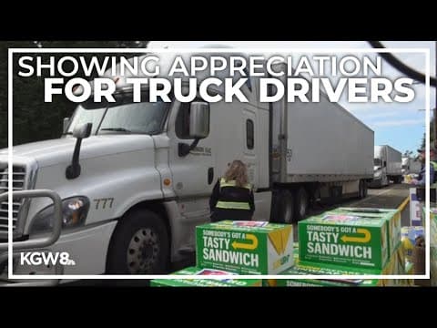Oregon truck drivers given free lunches in honor of National Truck Driver Appreciation Week