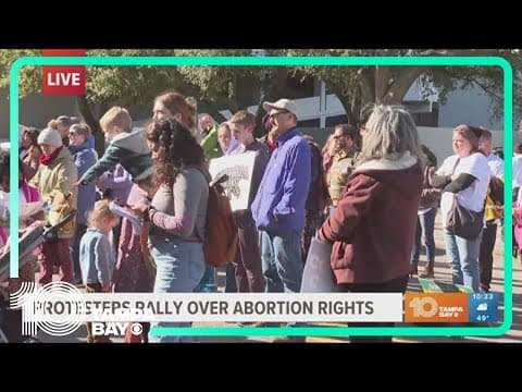 "March For Life" anti-abortion demonstrators gather at St. Pete