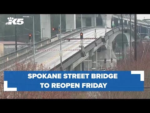 Spokane Street Bridge to reopen Friday