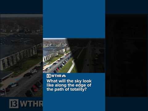 Some Indiana towns are just on the edge of the path of totality; what will the sky look like?