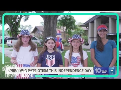 Students spreading patriotism this Fourth of July for Claywell Elementary School