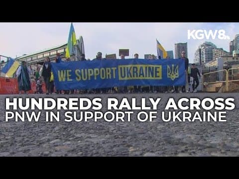 Protests across U.S. show continued support for Ukraine amid tensions with Trump administration