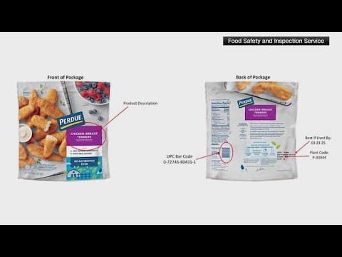 Perdue recalls over 167,000 pounds of frozen chicken products for metal contamination