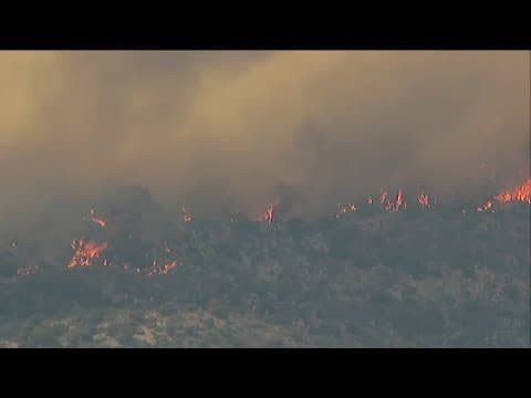 McCain fire burning in Boulevard near I-8, evacuations ordered