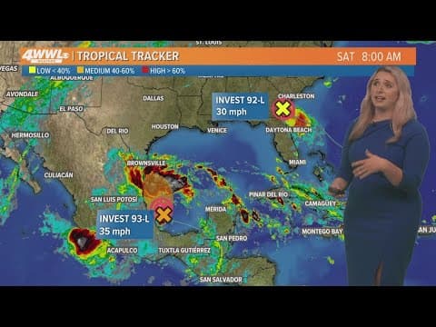 Saturday, 10am Tropical Update: Tropical development possible in SW Gulf of Mexico