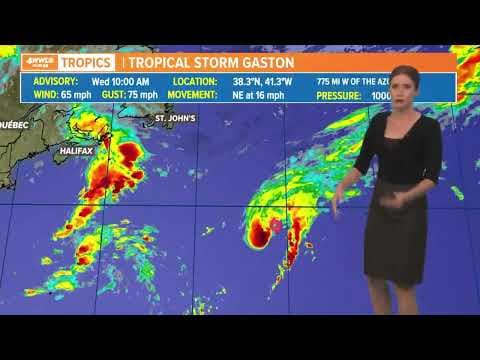 Wednesday afternoon tropical update: Fiona, Gaston, waves in Atlantic