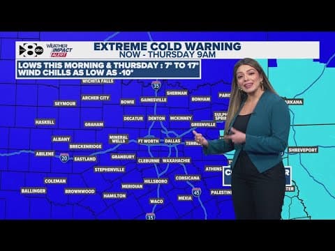 DFW Weather | Wind chill hits negative degrees Wednesday morning
