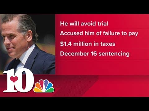 Hunter Biden enters guilty plea to avoid tax trial months after his gun conviction