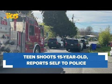 Teen shoots 15-year-old, reports self to Renton police