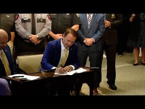 Gov. Landry signs bill that requires public to stay 25 feet from police at a crime scene