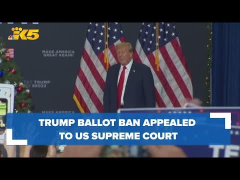 Trump ballot ban appealed to US Supreme Court by Colorado Republican Party