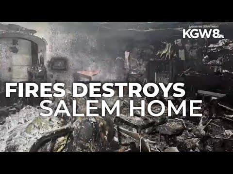Fire destroys Salem home, displaces resident and dog
