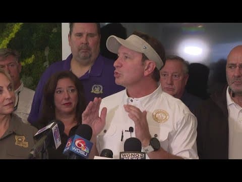 Governor Jeff Landry, local officials meet at MSY to discuss Hurricane Francine recovery