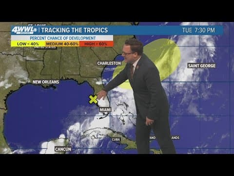 10 PM Tropical Update:  Invest 90-L moving across Florida