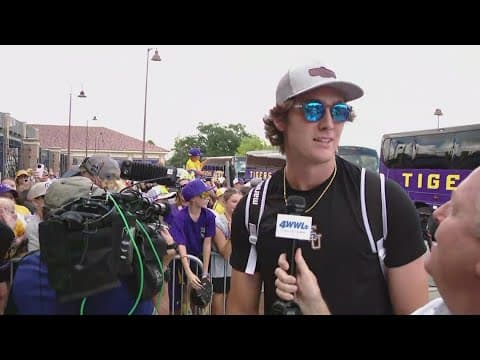 LSU Tigers return to Baton Rouge after College World Series win