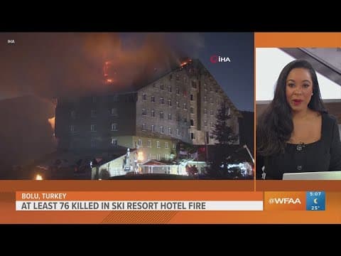 76 people killed in a fire at a ski resort