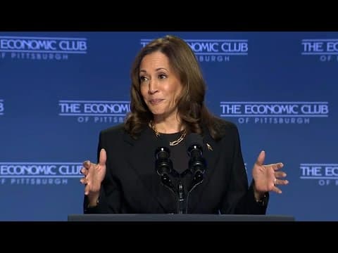 Kamala Harris full speech Pittsburgh, PA (Sept. 25, 2024)