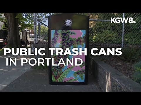 Project to nearly double Portland's number of public trash cans will wrap up this year