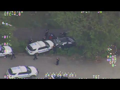 Helicopter video shows police chase with 2 teens in stolen Hyundai