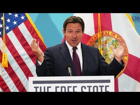 Gov. Ron DeSantis speaks in Dade City