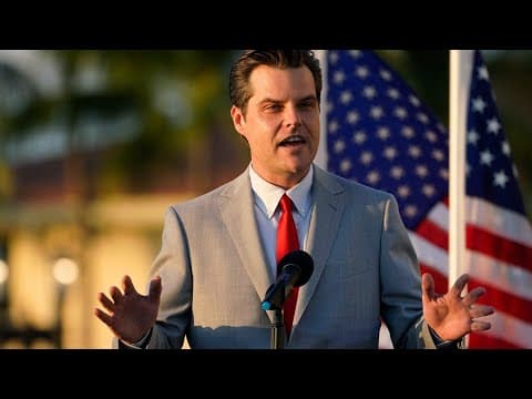 President-elect Donald Trump selects Matt Gaetz as Attorney General
