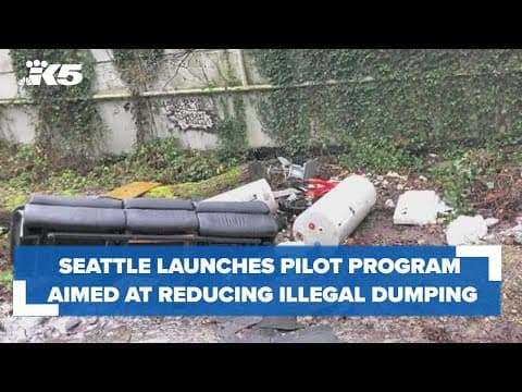 Seattle Public Utilities launches pilot program aimed at reducing illegal dumping