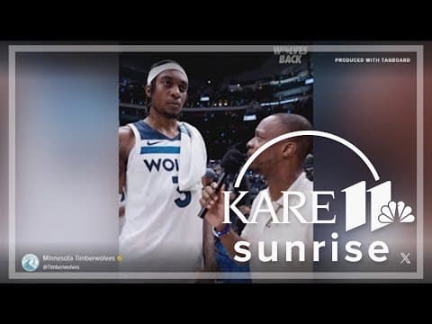 Jaden McDaniels talks about KAT's bounce back after Game 4 win over Mavericks