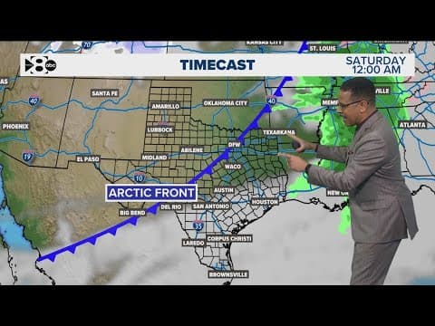DFW Weather: Latest timeline for arrival of arctic air, winter weather potential in North Texas