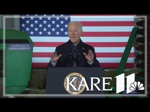 'Investing in all of America': President Biden visits Minnesota farm to shine spotlight on rural com
