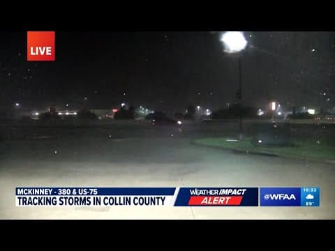 LIVE: Tracking storms in Collin County on Sunday night