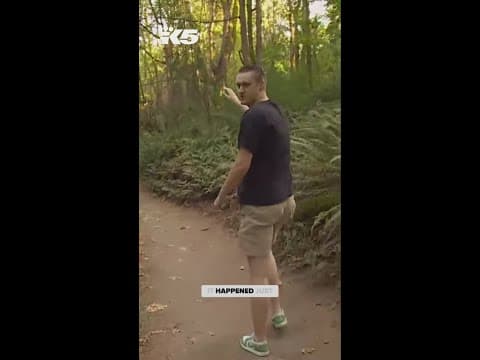 A hiker believes he was attacked by an owl while he was walking on a trail at Discovery Park in Seat