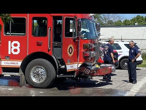 4 Columbus firefighters, 4 juveniles injured in crash near Ohio State Fairgrounds