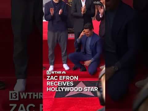 Zac Efron receives Hollywood Walk of Fame star ahead of new movie
