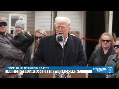 Trump proposes 'getting rid of FEMA' while visiting North Carolina