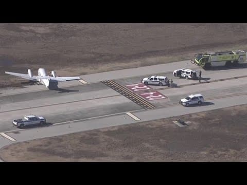 Houston news: Private plane skids off runway at Hobby Airport