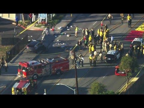 Vehicle strikes Los Angeles County sheriff's recruits